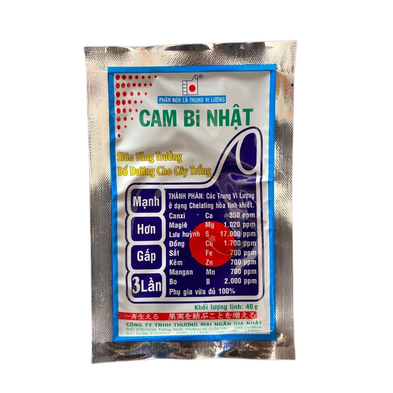 Phấn bón lá trung vi lượng Cambi nhật gói 40gam