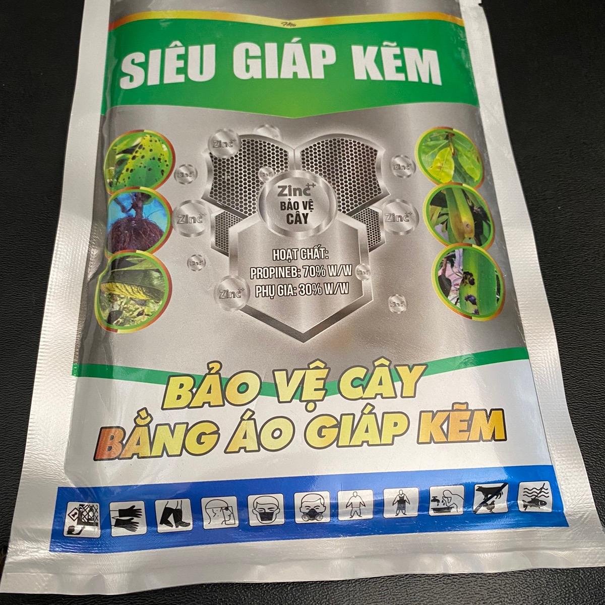 Phân Dưỡng lá Siêu Giáp Kẽm gói 100gam hạn chế vàng lá đốm lá thối rễ thuoc  sieu 3