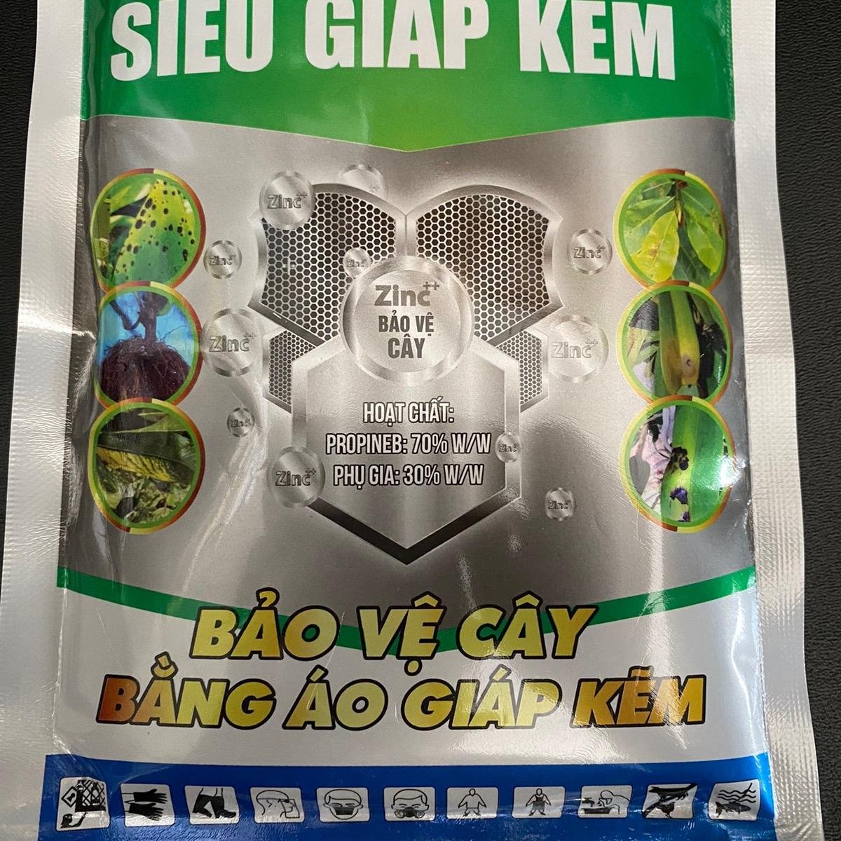 Phân Dưỡng lá Siêu Giáp Kẽm gói 100gam hạn chế vàng lá đốm lá thối rễ thuoc  sieu 2