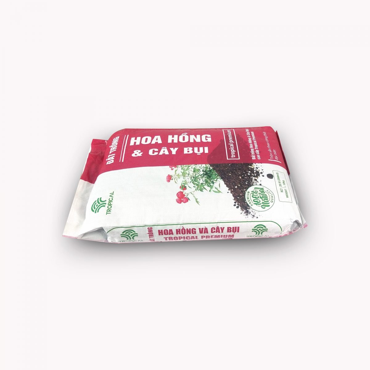 Đất trồng hoa hồng và cây bụi Tropical Premium Bao 20dm3 Nặng 8-10kg tuỳ độ ẩm 2
