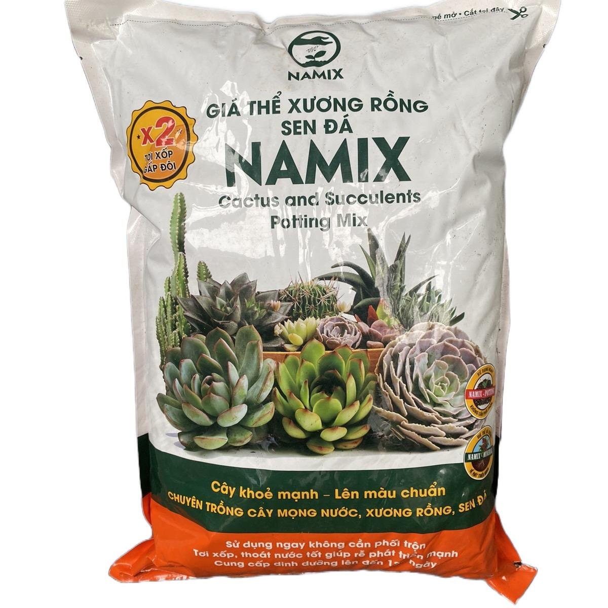 Đất trồng sen đá sương rồng Namix 5dm3(~1,7-2kg)