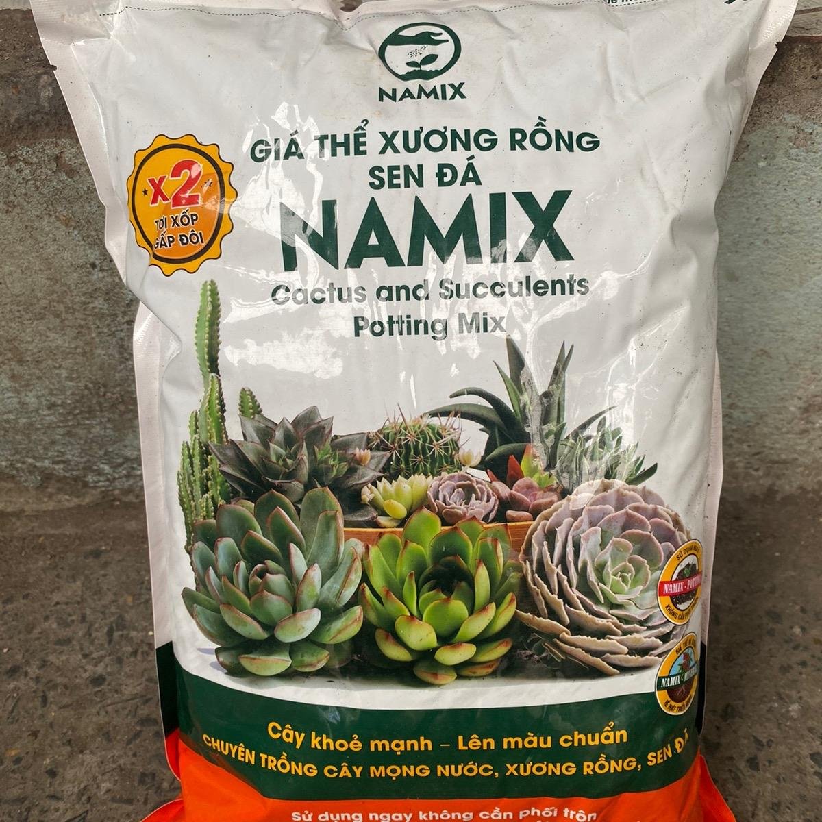 Đất trồng sen đá sương rồng Namix 5dm3(~1,7-2kg) 2