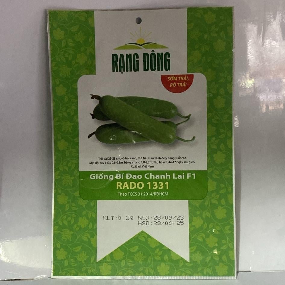 Hạt giống bí đao chanh lai F1 gói 0,2gam