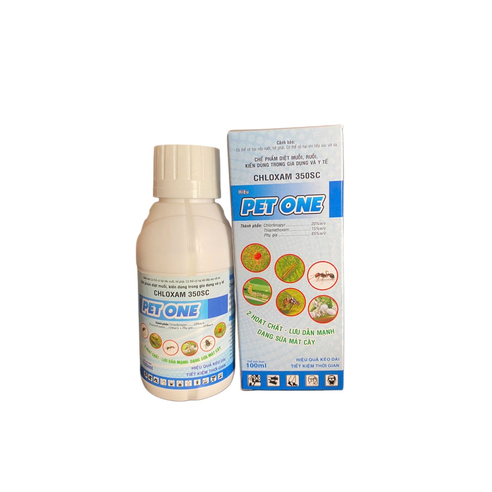 Chế phẩm diệt côn trùng PET ONE chai 100ml 2
