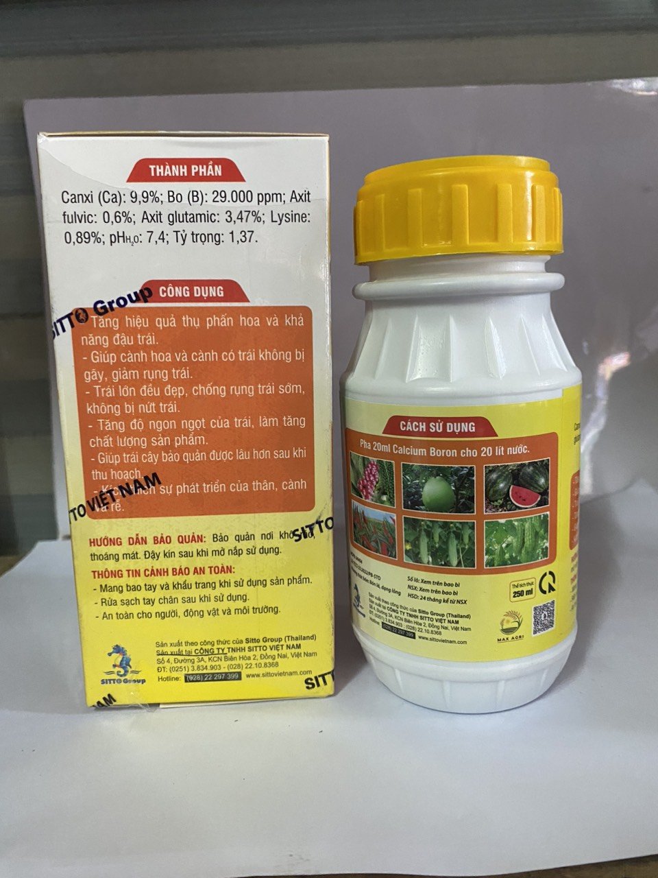 Phân bón CALCIUM BORON THÁI 250ML Canxi boron 2
