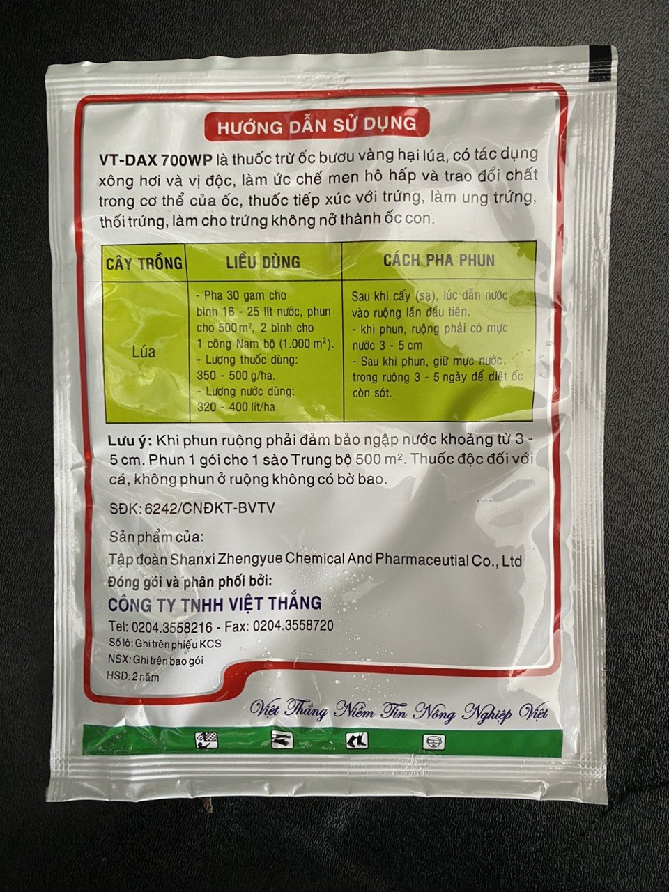 Thuốc đặc trị ốc VT-DAX Gói 30gram 3