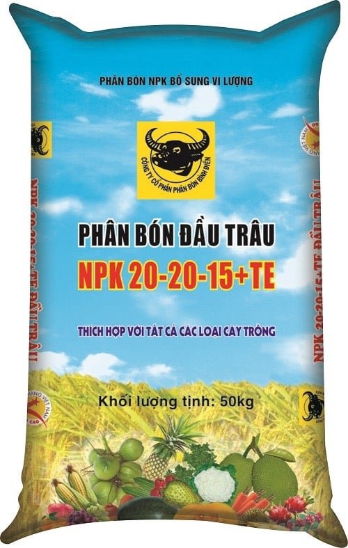 NPK ĐẦU TRÂU 20-20-15+TE 3