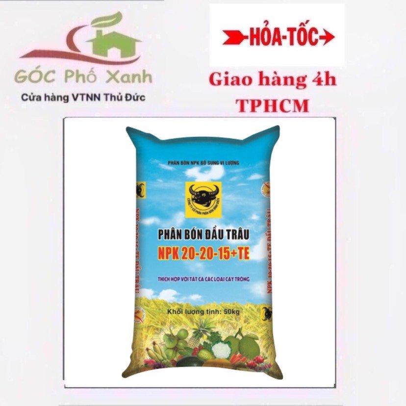 NPK ĐẦU TRÂU 20-20-15+TE