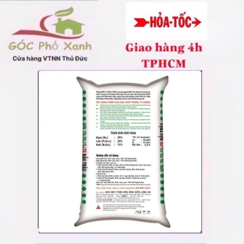 NPK ĐẦU TRÂU 20-20-15+TE 2