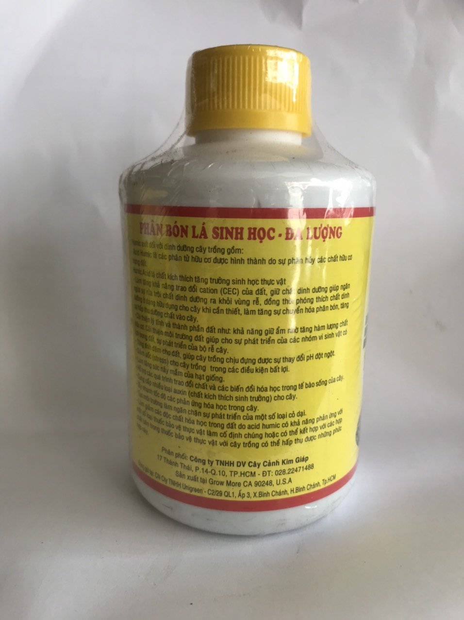 Phân Bón Hữu Cơ HUMER H2 14% Humic Acid chai 235ml 3