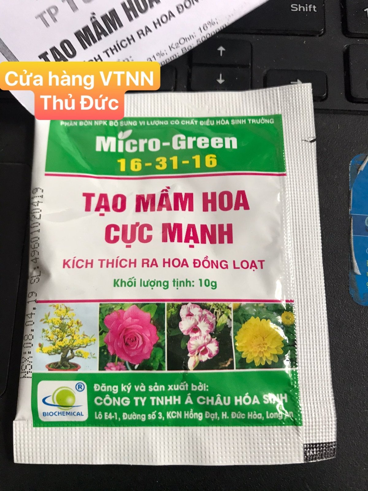 Tạo mầm hoa cực mạnh Micro green 16-31-16 2 gói 10gam 2