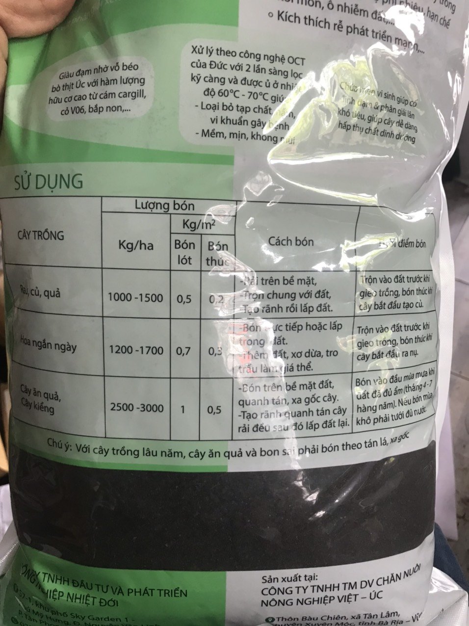 Phân bò Vi Sinh đã qua xử lý Tropical Gói 5dm3 ~2kg) 2