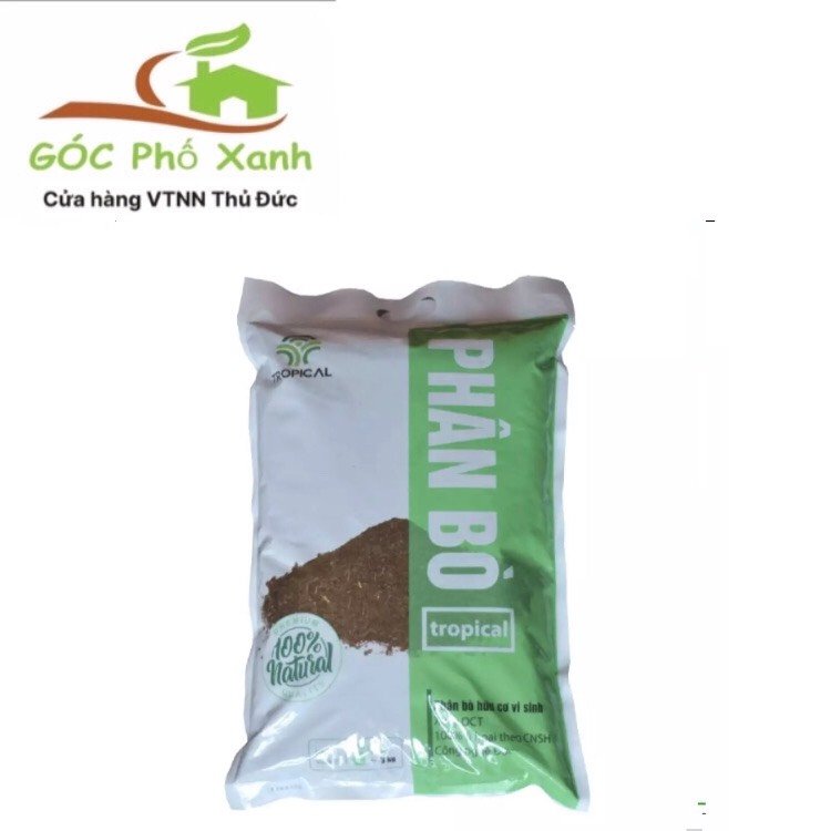 Phân bò Vi Sinh đã qua xử lý Tropical Gói 5dm3 ~2kg)