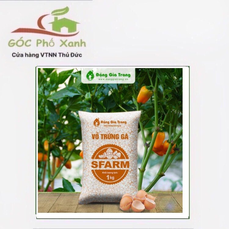 Vỏ Trứng Nghiền Bổ Sung Canxi cho cây và chống ốc sên gói 1kg