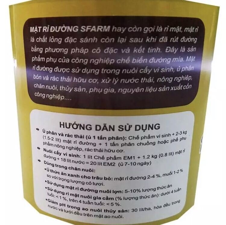 Mật rỉ đường Sfarm 1 lít 2