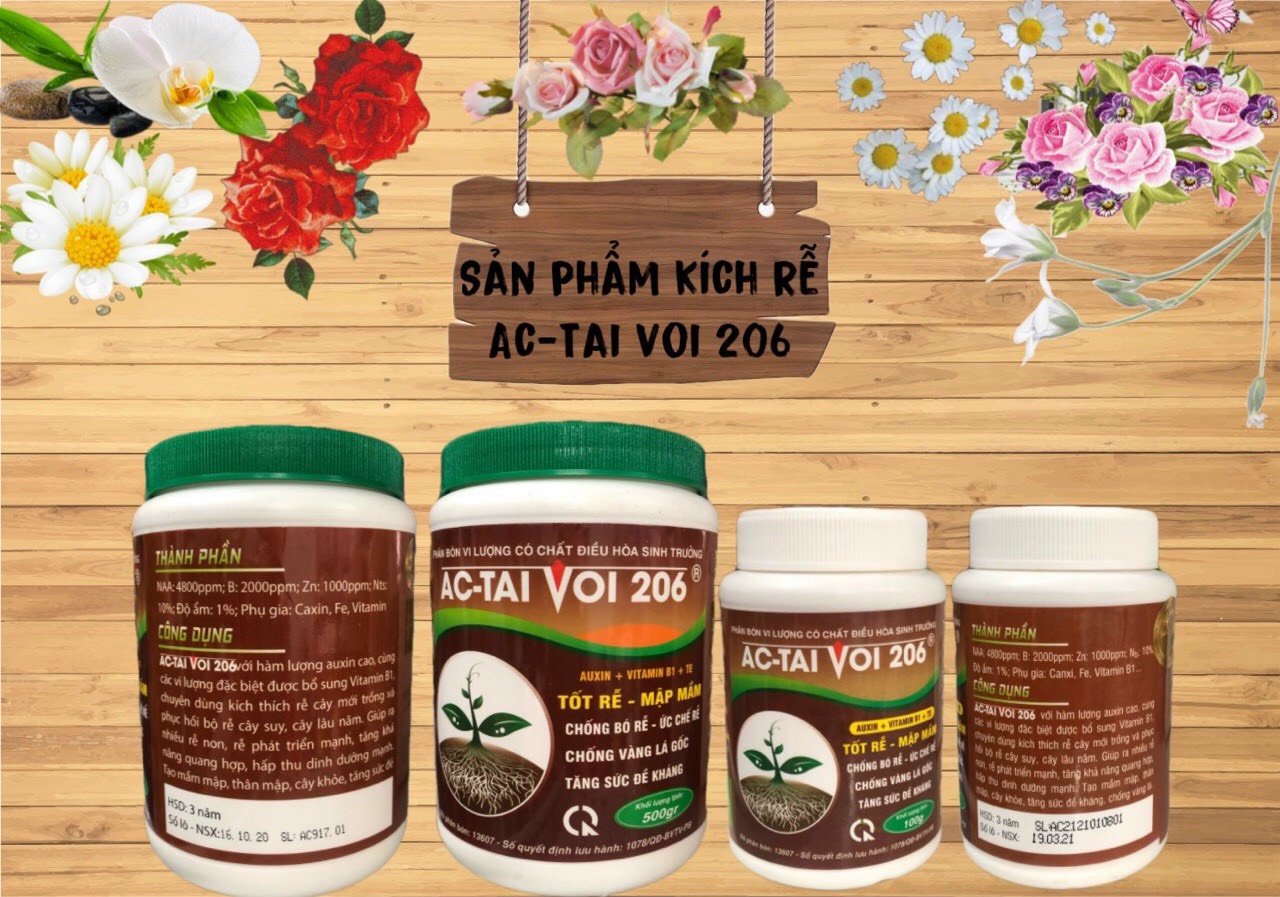 Phân bón vi lượng AC TAI VOI 206 hũ 100gam 2