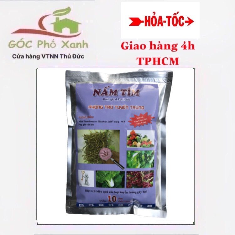 Chế phẩm sinh học Nấm Tím trừ tuyến trùng 1kg