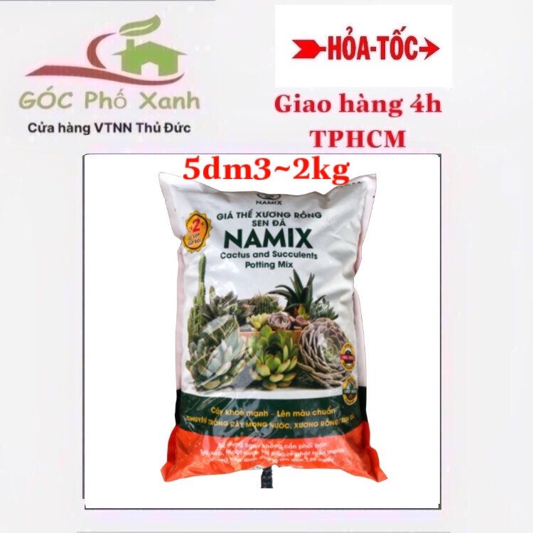Đất trồng xương rồng sen đá Namix  5dm3