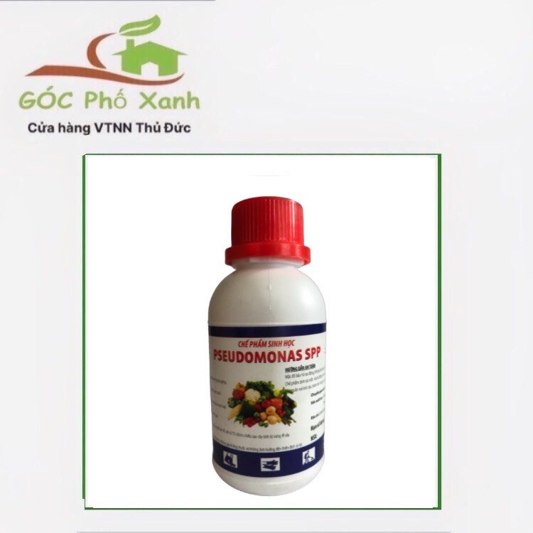 Chế phẩm sinh học Pseudomonas SPP NLU chai 100ml phòng và trừ bệnh thối rễ thối thân héo xanh đốm lá thán thư phấn trắng