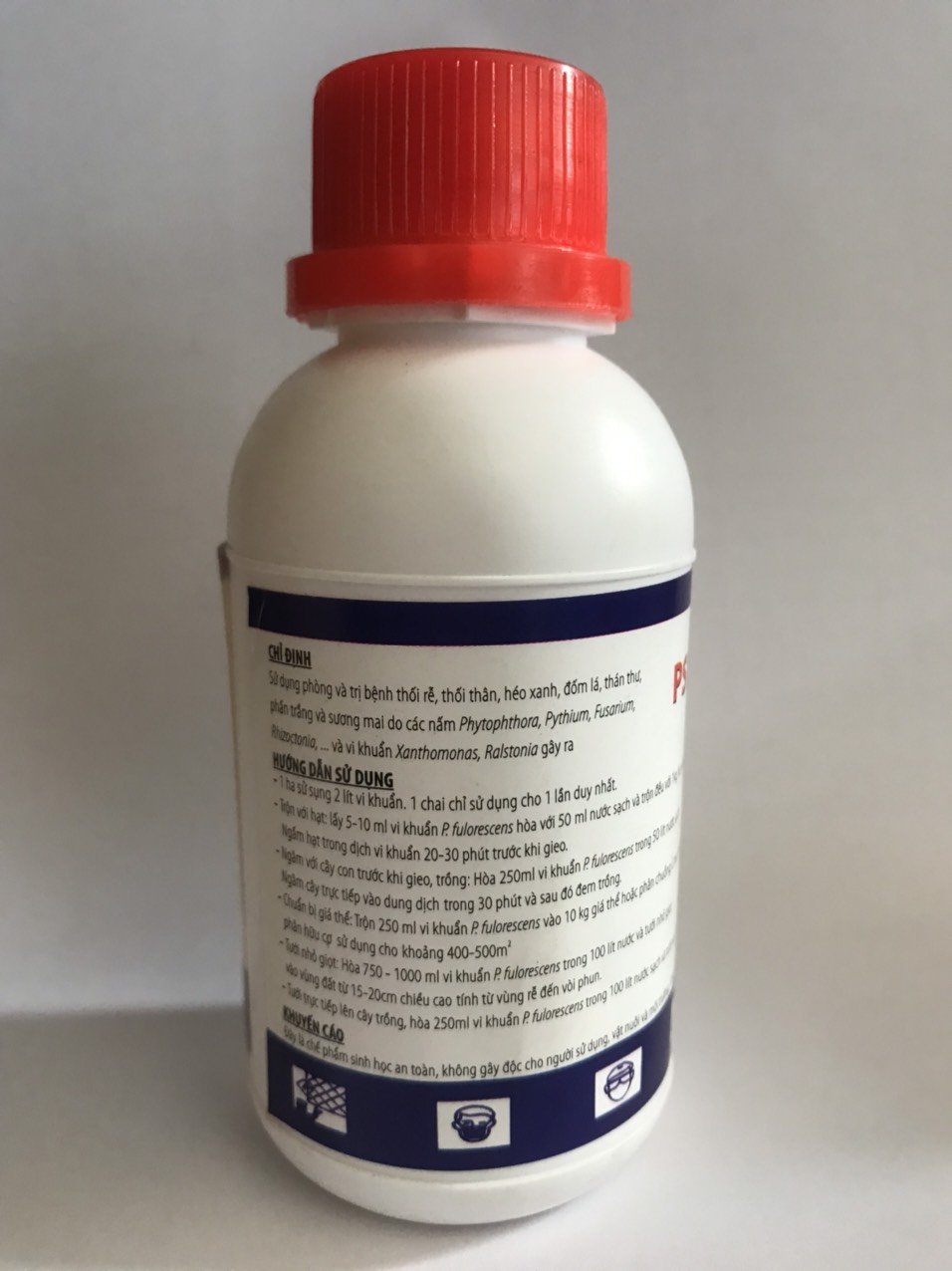 Chế phẩm sinh học Pseudomonas SPP NLU chai 100ml phòng và trừ bệnh thối rễ thối thân héo xanh đốm lá thán thư phấn trắng 2