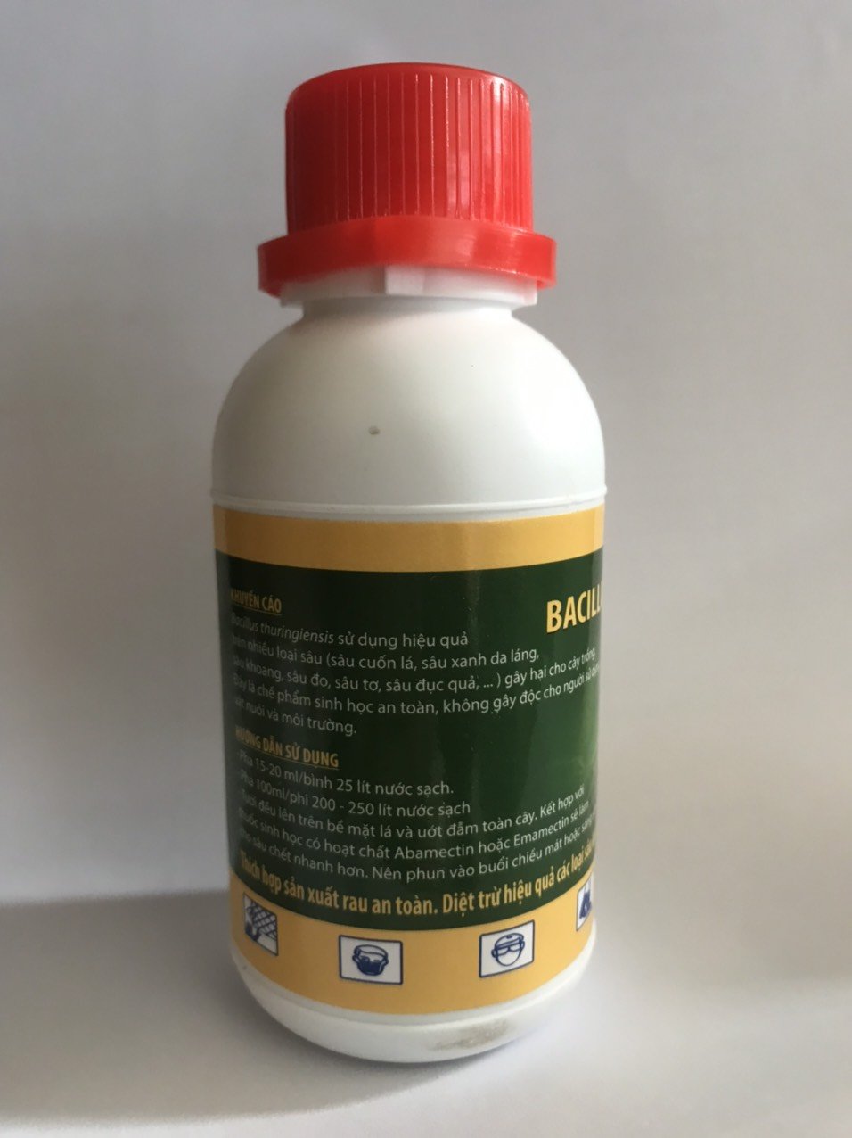 Chế phẩm sinh học trừ sâu Bacillus Thuringiensis chai 100ml 2