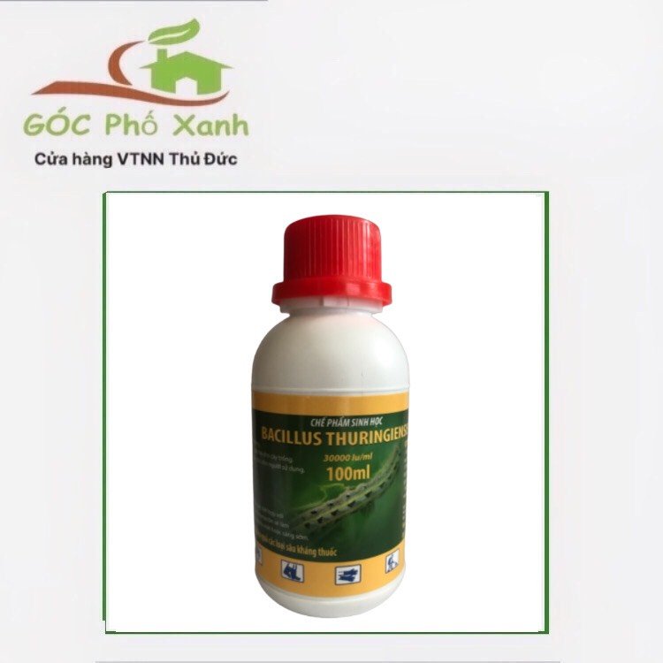 Chế phẩm sinh học trừ sâu Bacillus Thuringiensis chai 100ml