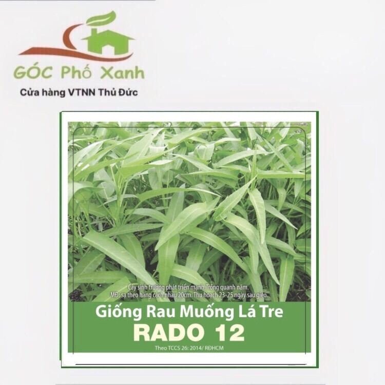 Hạt giống rau muống lá tre gói 50gram
