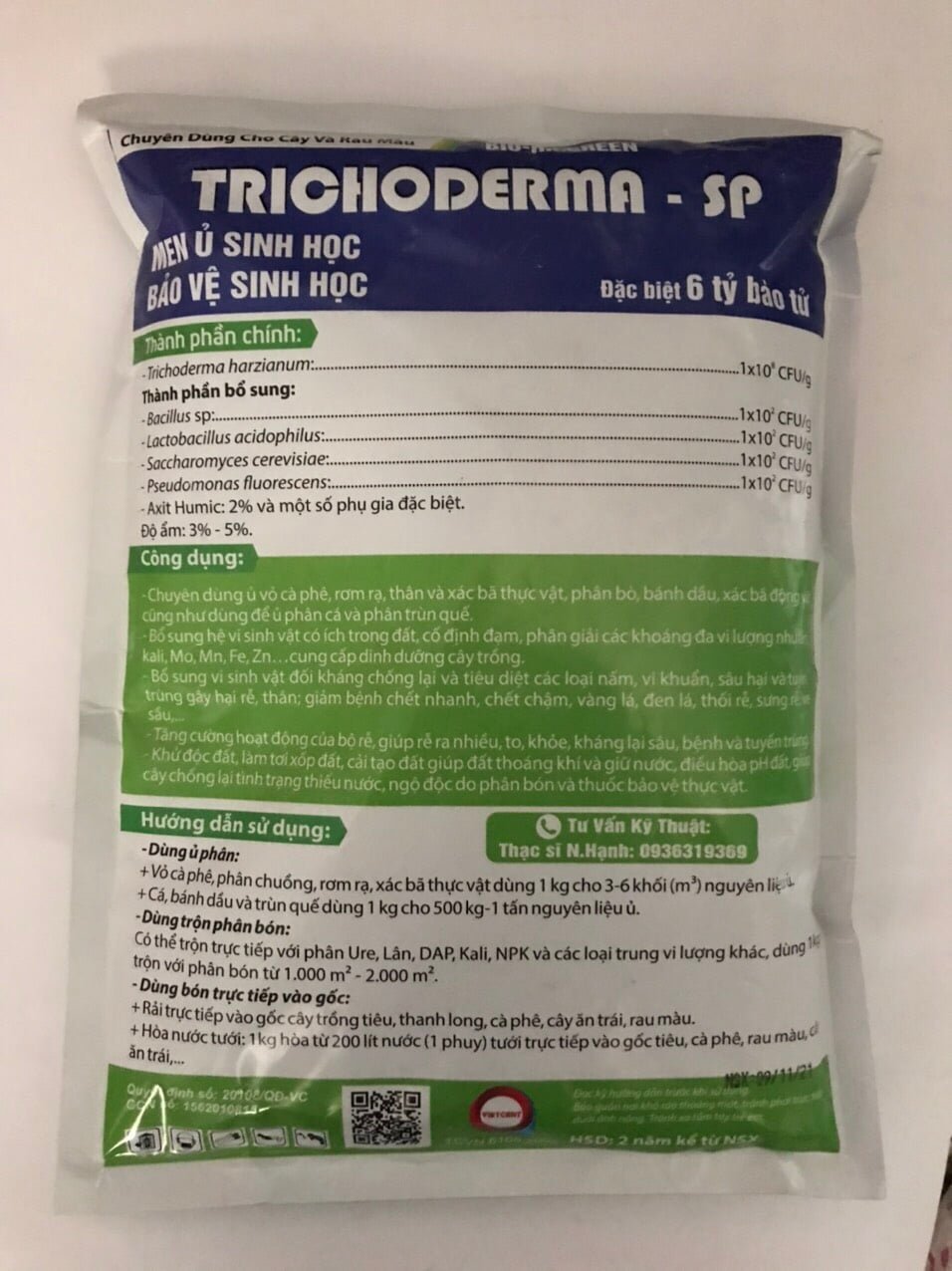 Nấm đối kháng TRICHODERMA 1kg 2