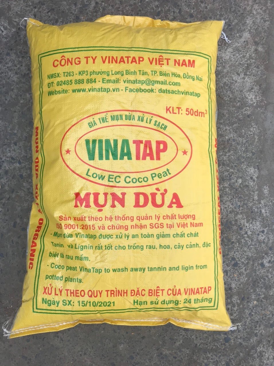 Xơ dừa đã xử lý VINATAP bao 50dm3 2