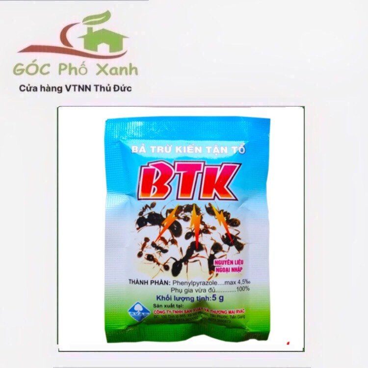 Bả Trừ Kiến BTK, Diệt Kiến Tận Ổ, Hiệu Quả Tức Thì, Đảm Bảo An Toàn (Gói 5 gram)