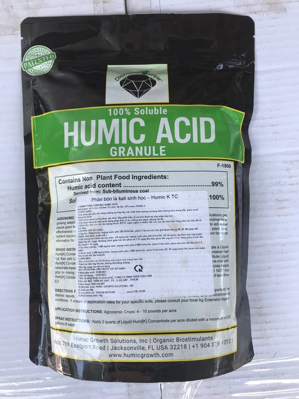 PHÂN BÓN HUMIC ACID POWDER NHẬP KHẨU MỸ GÓI 1KG 2