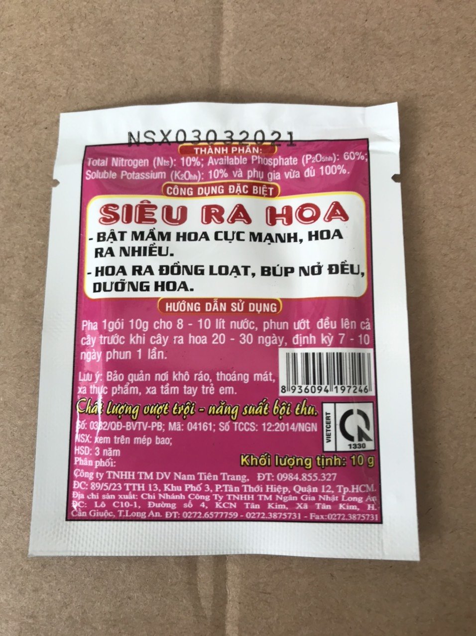Phân Bón Lá THẦN KỲ 7 SIÊU RA HOA 10gr 2