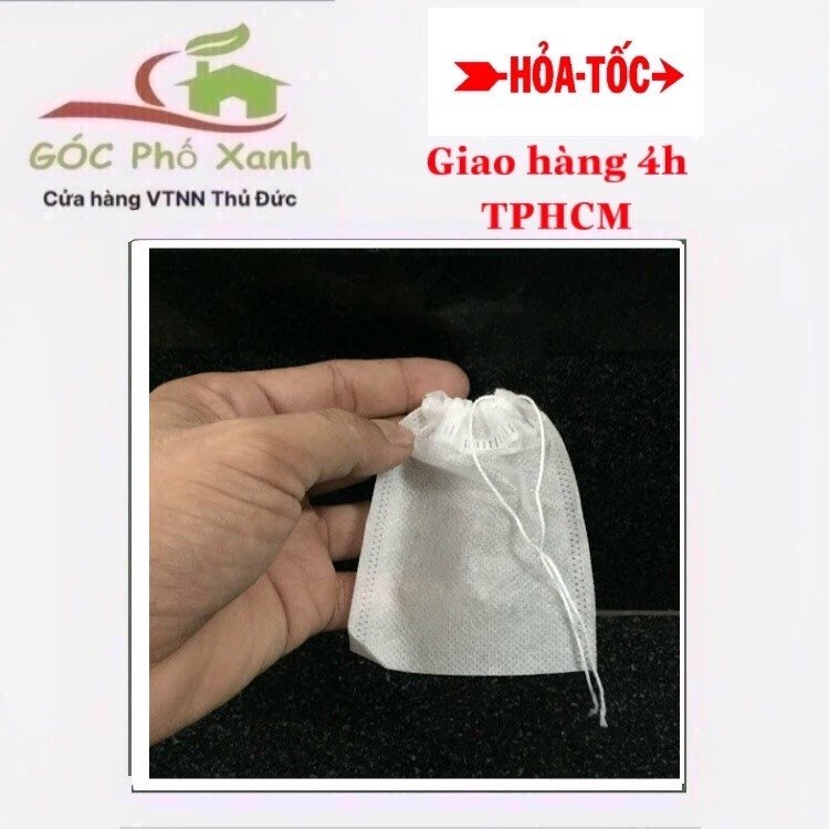 Túi Lọc Trà Đựng Phân Tan Chậm bọc 100 cái 6x8cm 2
