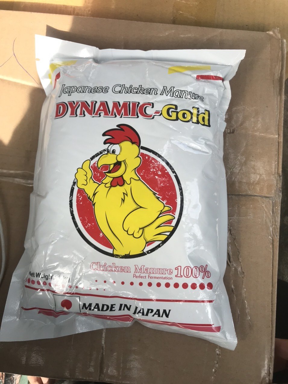 PHÂN BÓN HỮU CƠ DYNAMIC GOLD  PHÂN GÀ NHẬT gói 1kg 3