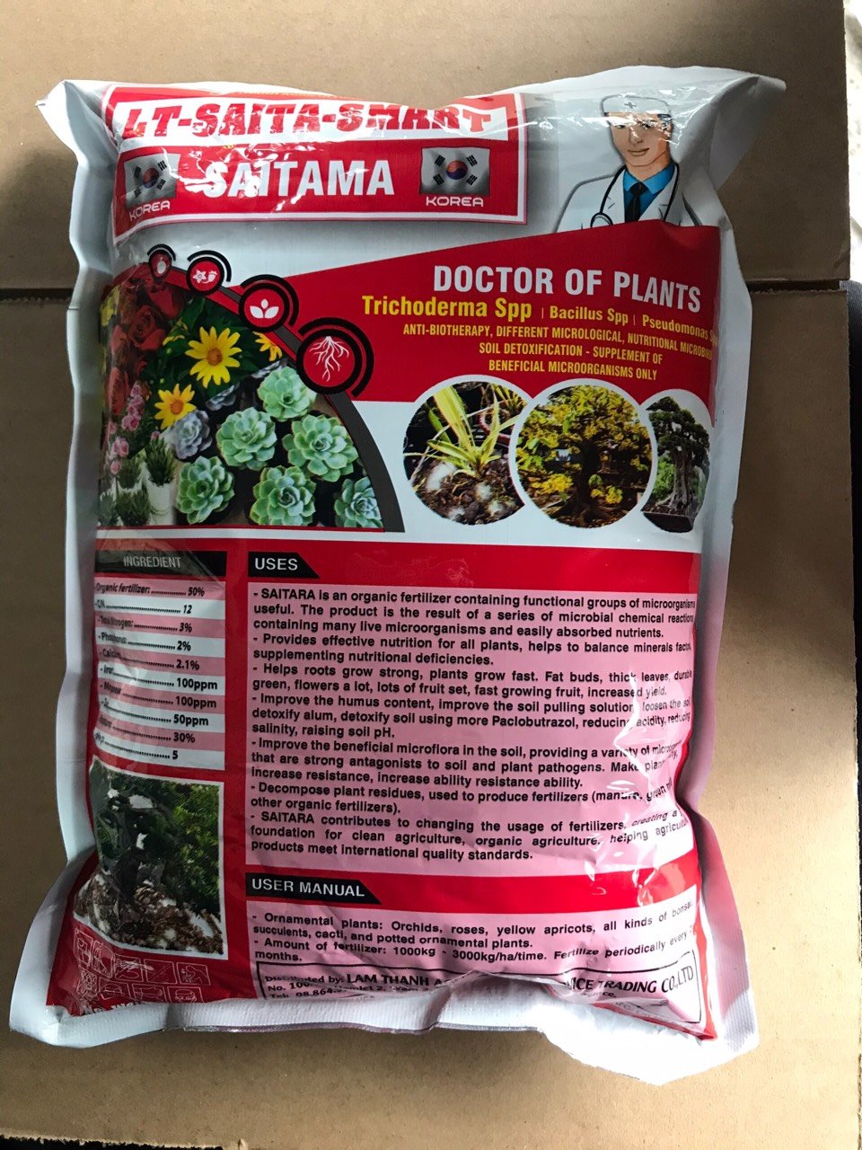 Phân hữu cơ vi sinh SAITAMA 1KG 2