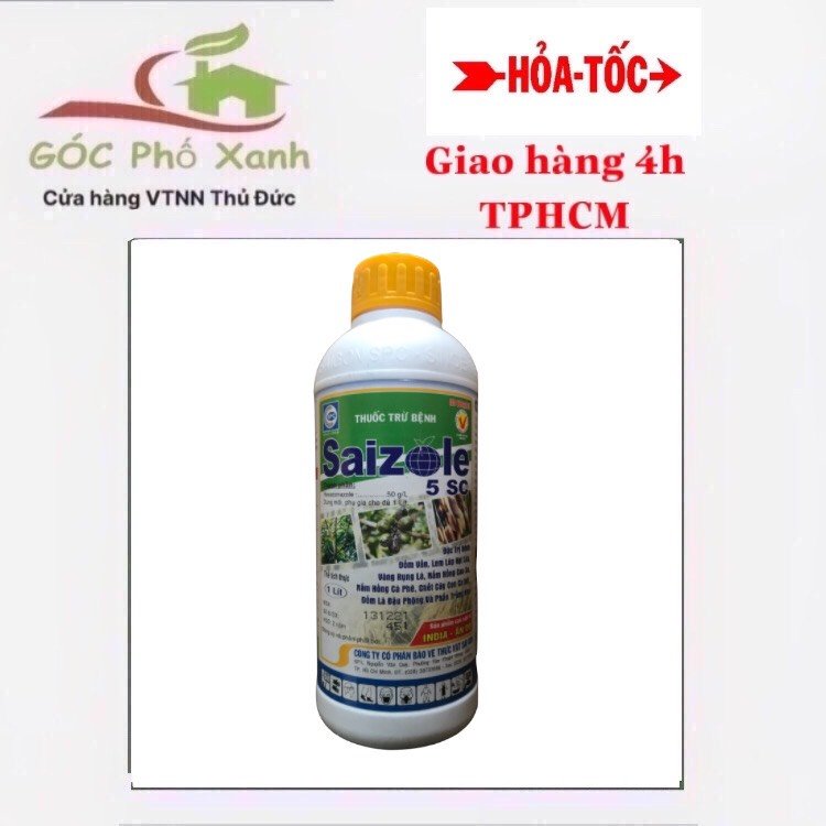 Trừ nấm phấn trắng cho cây  SAIZOLE 5SC Chai 1 lít
