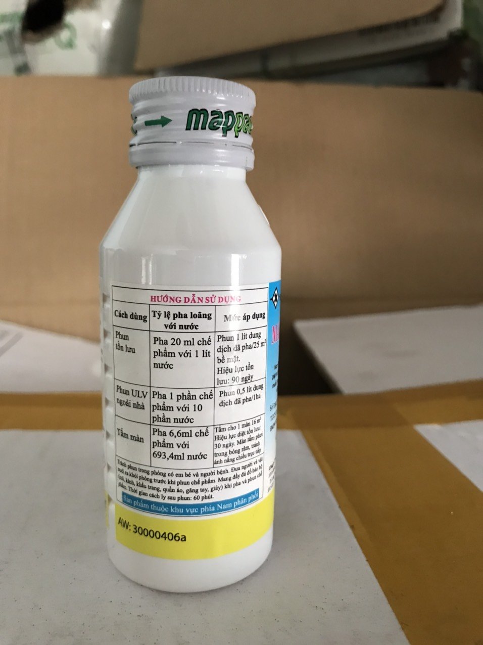 Thuốc diệt muỗi nhúng mùng trong gia dụng và y tế Map Permethrin 50 EC -100ml 3