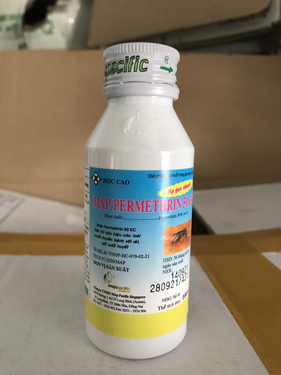 Thuốc diệt muỗi nhúng mùng trong gia dụng và y tế Map Permethrin 50 EC -100ml 2