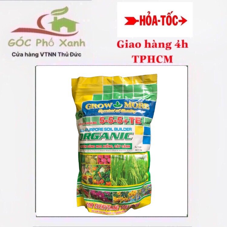 Phân Hữu Cơ Khoáng Organic - Grow More 5-5-5+TE