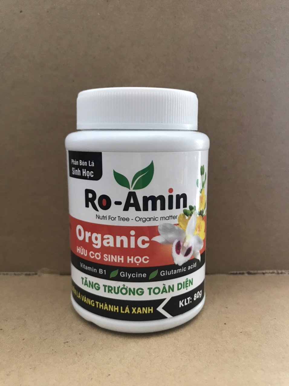 Phân hữu cơ sinh học RO Amin BIẾN LÁ VÀNG THÀNH LÁ XANH 80gram 2