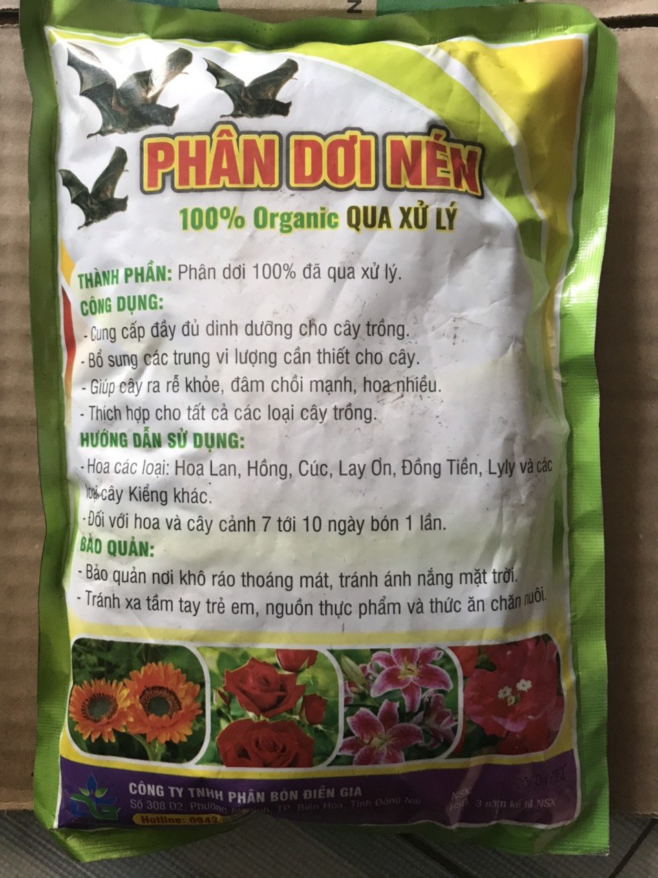 PHÂN DƠI NÉN ĐÃ QUA XỬ LÝ Gói 700gam 2