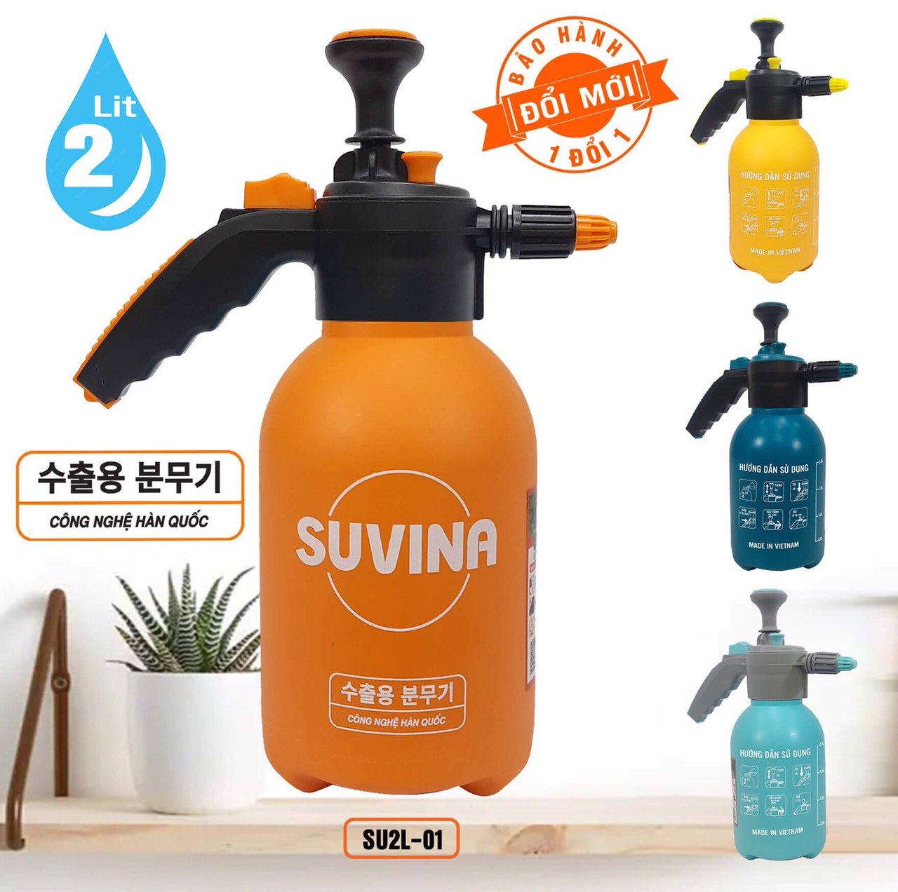 Bình xịt tưới cây SUVINA 2 lít 2