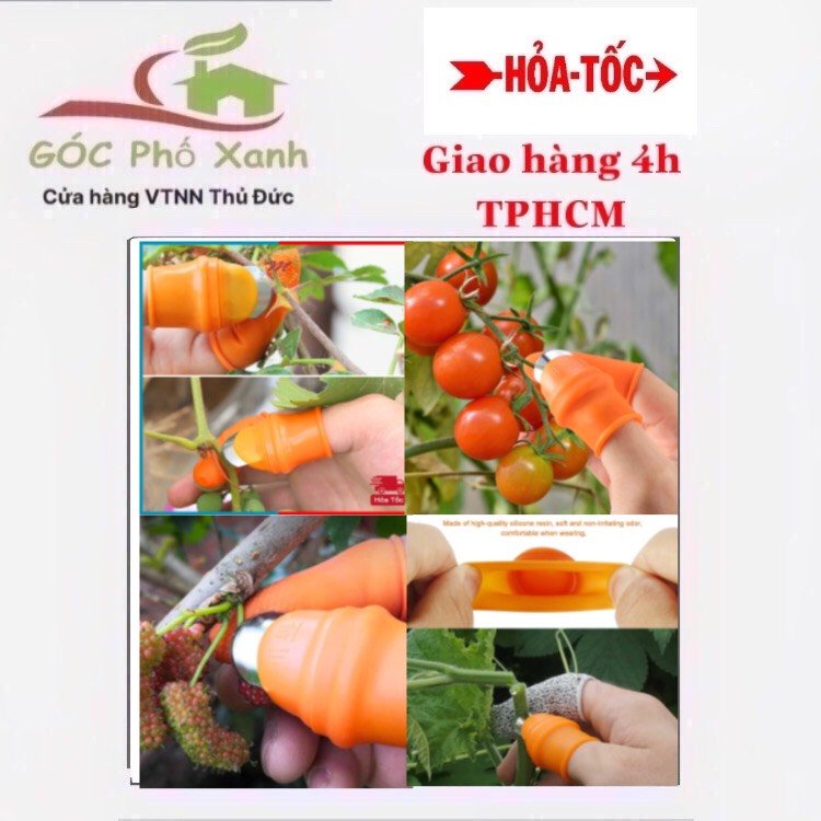 Bộ móng tay ngắt rau, hái rau thu hoạch mùa màng, bảo vệ ngón tay
