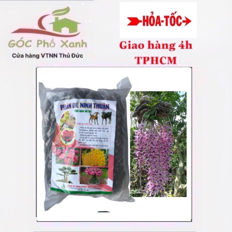 Phân dê túi lưới dài trồng lan đã xử lí gói 8 túi dài 23cm