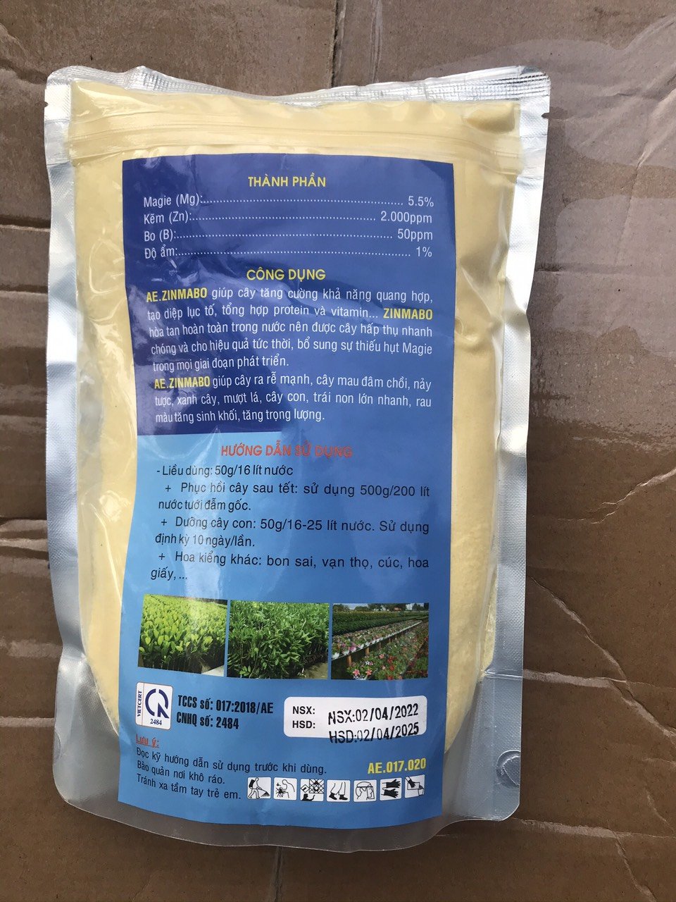 Phân bón trung vi lượng siêu Magie Kẽm loại 1kg 3