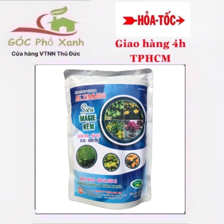 Phân bón trung vi lượng siêu Magie Kẽm loại 1kg