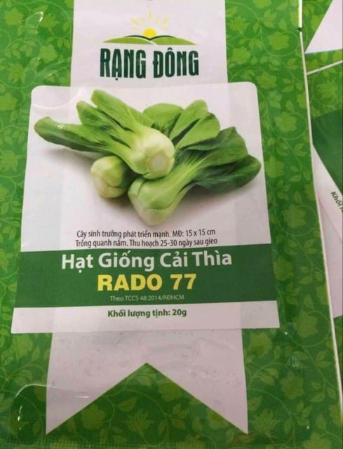 Combo 6 hạt giống các loại rau cải 3