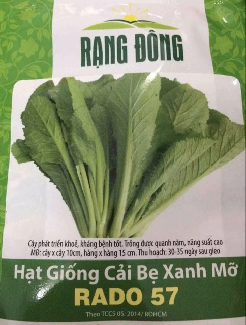 Combo 6 hạt giống các loại rau cải 2