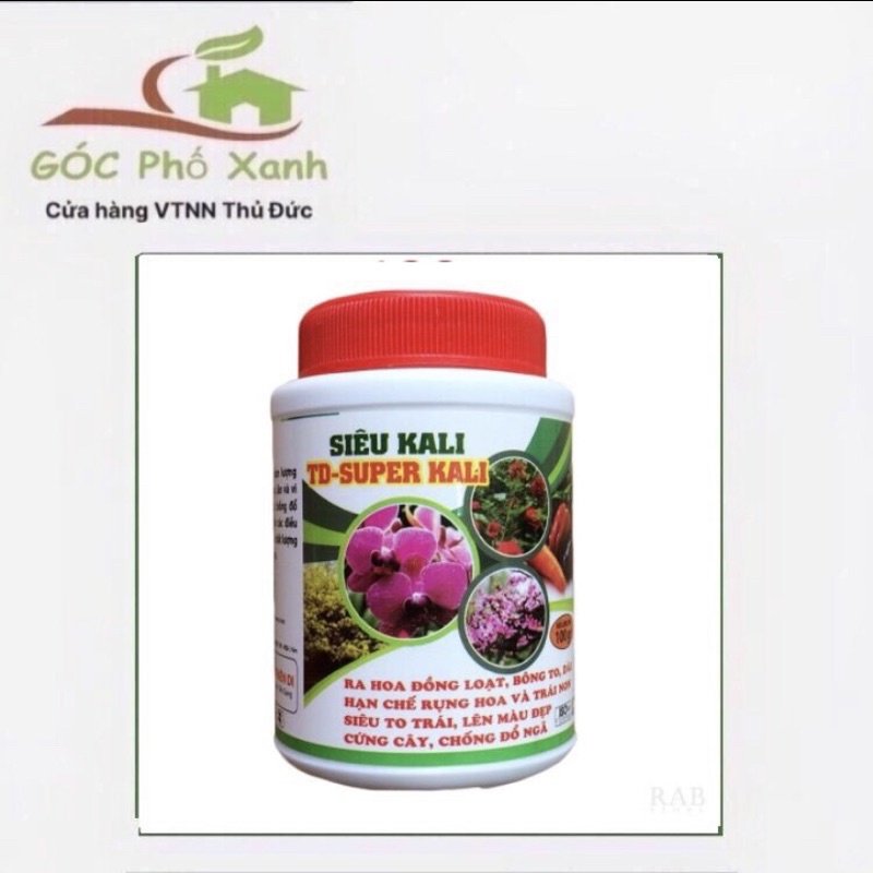 Phân bón siêu Kali cho hoa lan hũ 100gram