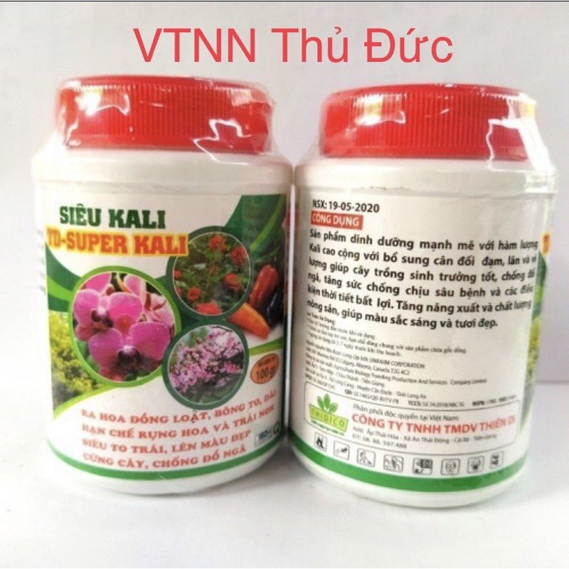 Phân bón siêu Kali cho hoa lan hũ 100gram 2